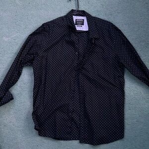 Black fitted dress shirt